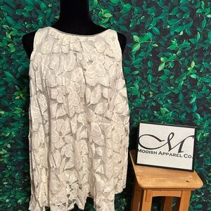 Women's Cream Floral Top